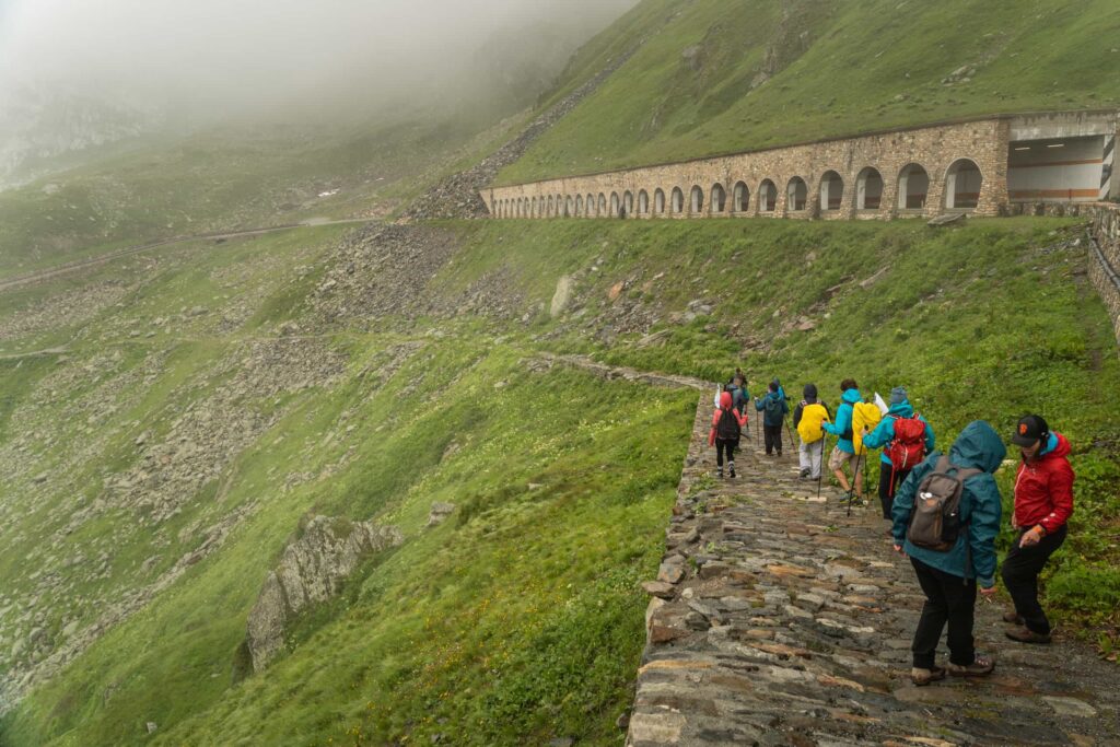 Via Francigena in Valle d'Aosta al colle del Gran San Bernardo