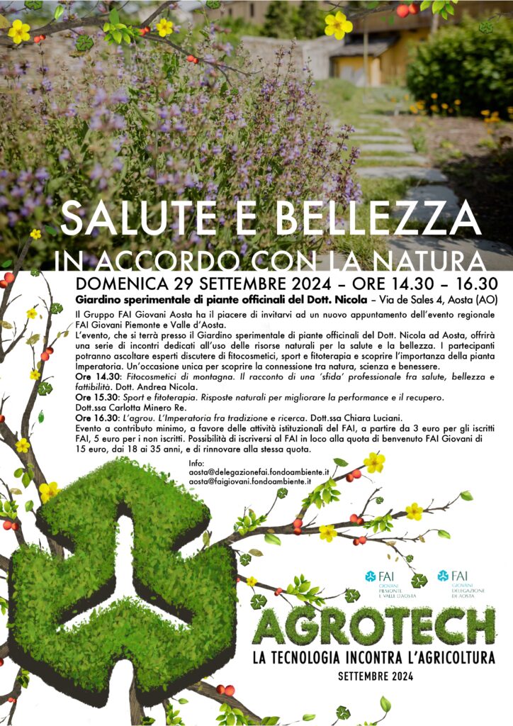 Locandina salute e bellezza in accordo con la natura