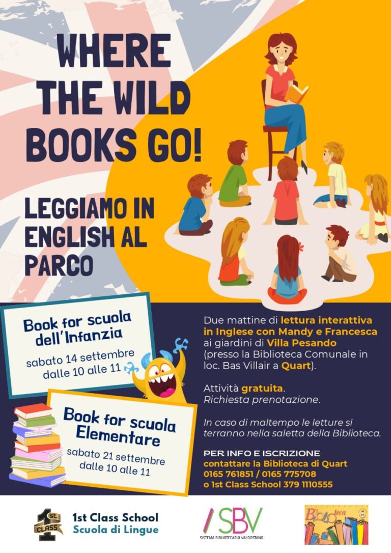 Quart: Where the Wild Books Go! Letture in inglese al parco