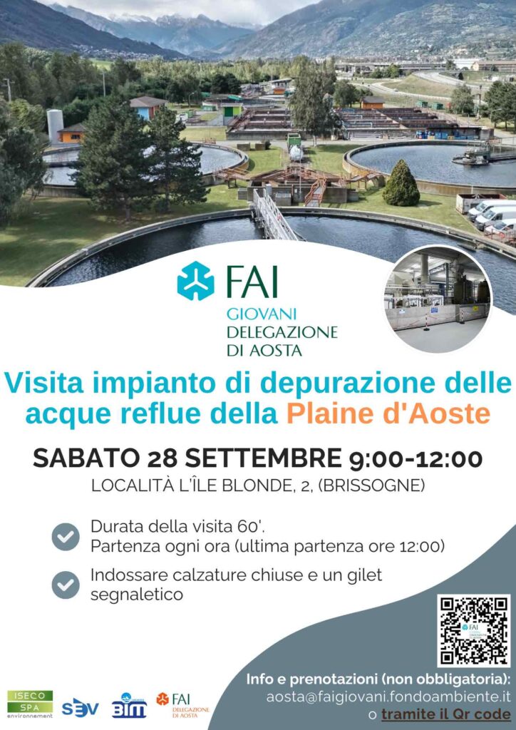 Locandina visita impianto di depurazione