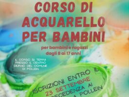 Corso di acquarello per bambini e ragazzi a Pollein