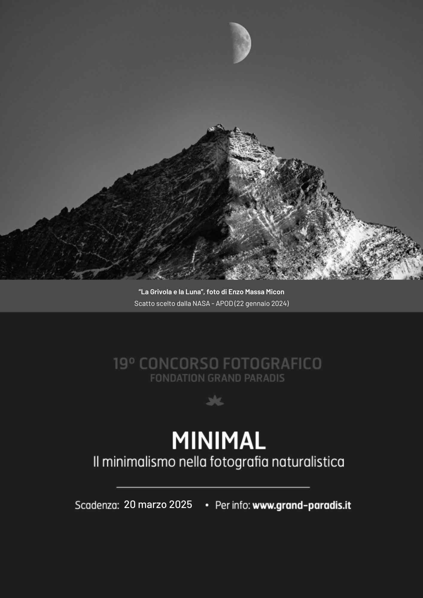 Fondation Grand Paradis: concorso fotografico Minimal 2024