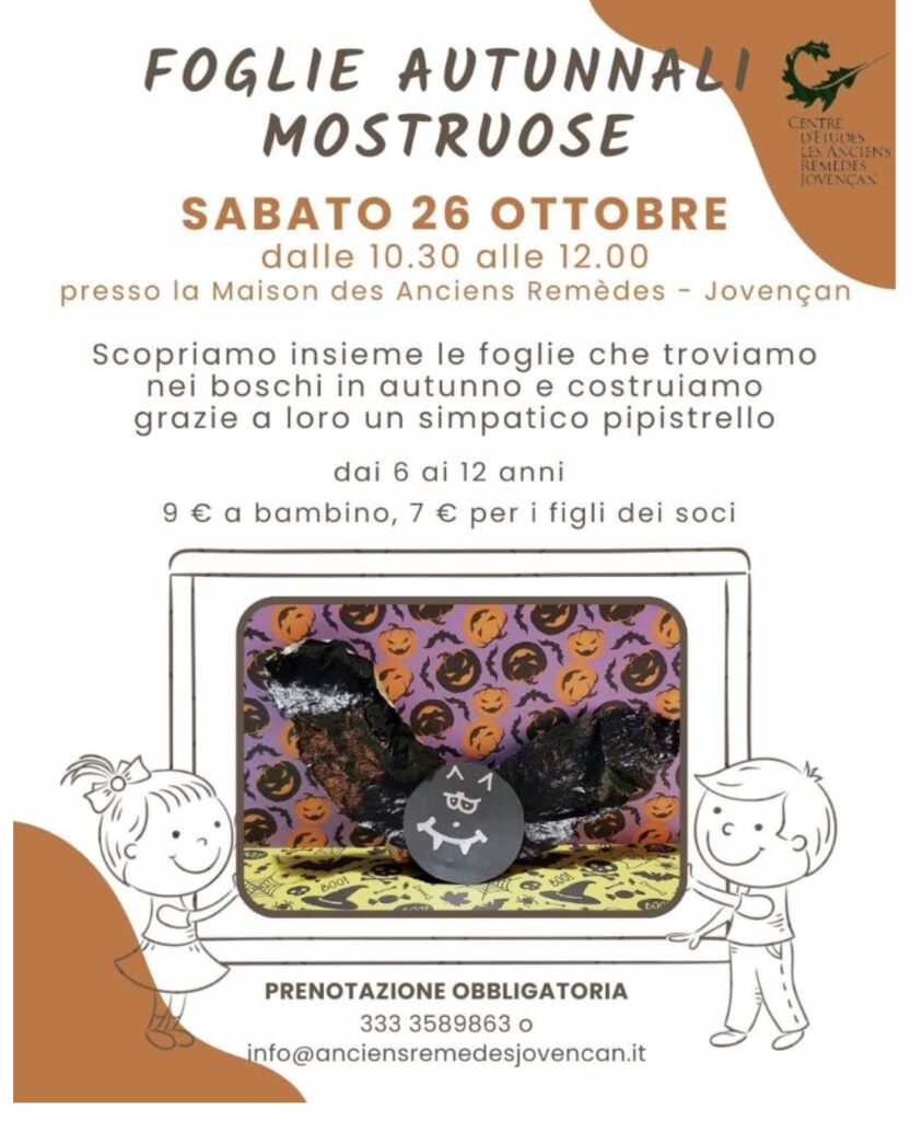 Locandina del laboratorio Foglie autunnali mostruose