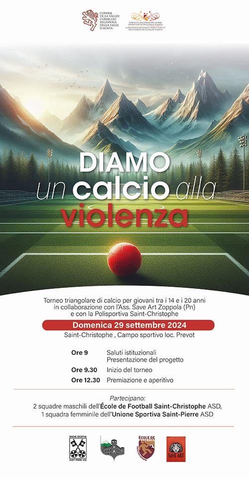 Torneo di calcio a Saint-Christophe per dire no alla violenza