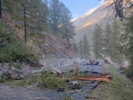 Chiusa la strada di Valsavarenche per caduta massi