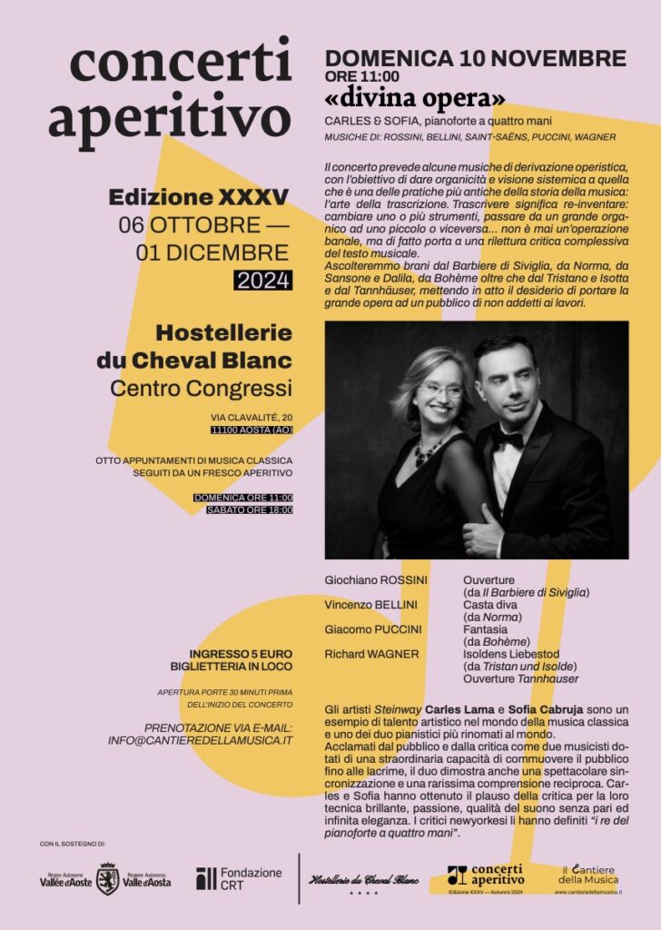 Locandina Concerti aperitivo Divina opera