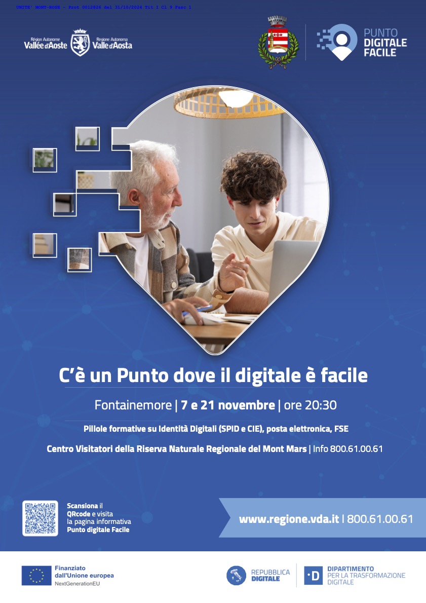 Nell’Unité Mont-Rose, incontri di alfabetizzazione digitale