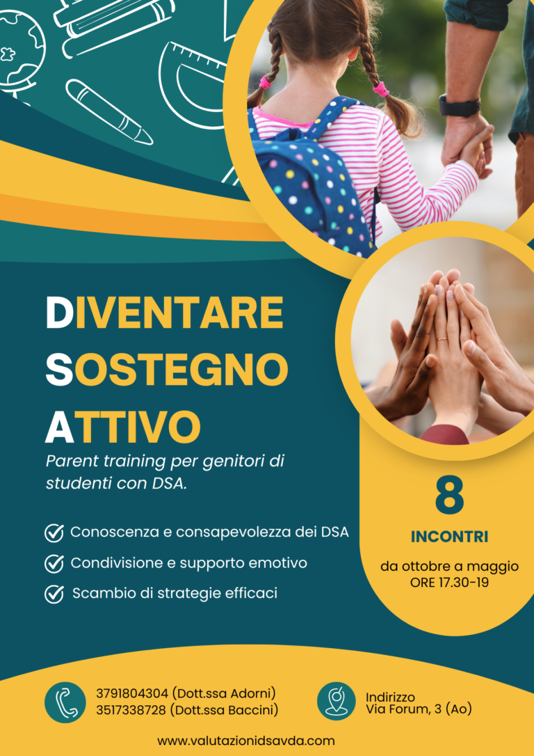 Al via il progetto di supporto per genitori di studenti con DSA