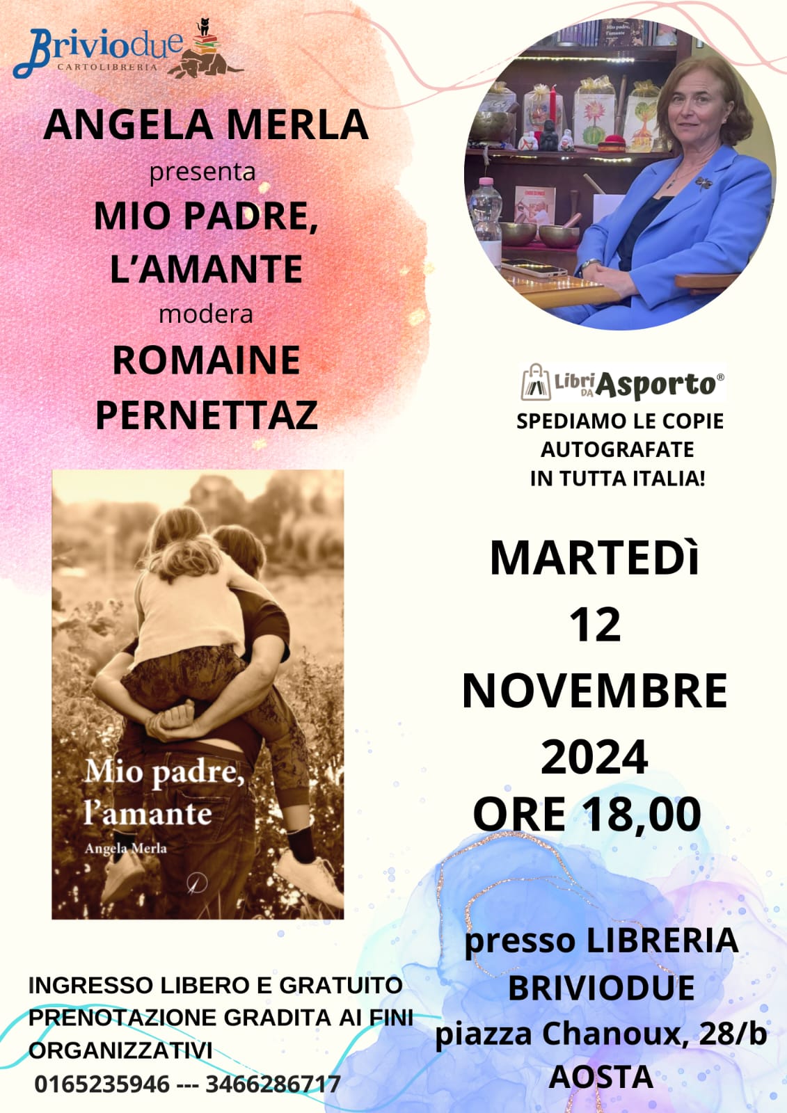 Angela Merla presenta il libro: Mio padre, l’amante