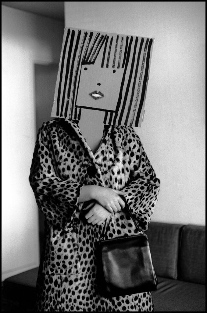 Usa. Untitled. From The Mask Series With Saul Steinberg. 1961. Photograph By Inge Morath/magnum Photos.