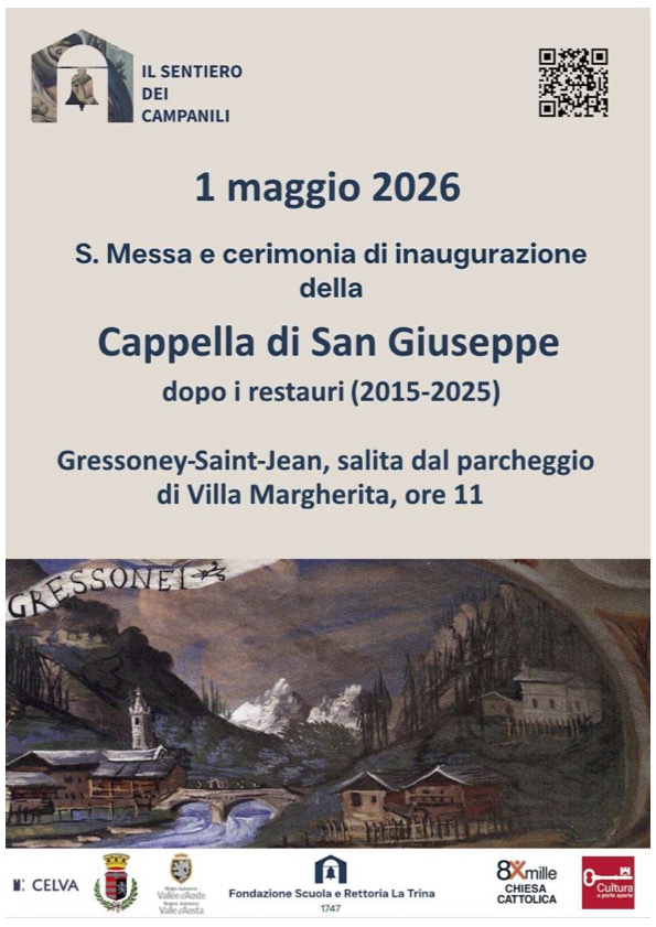 Locandina inaugurazione Cappella di San Giuseppe a Gressoney-Saint-Jean