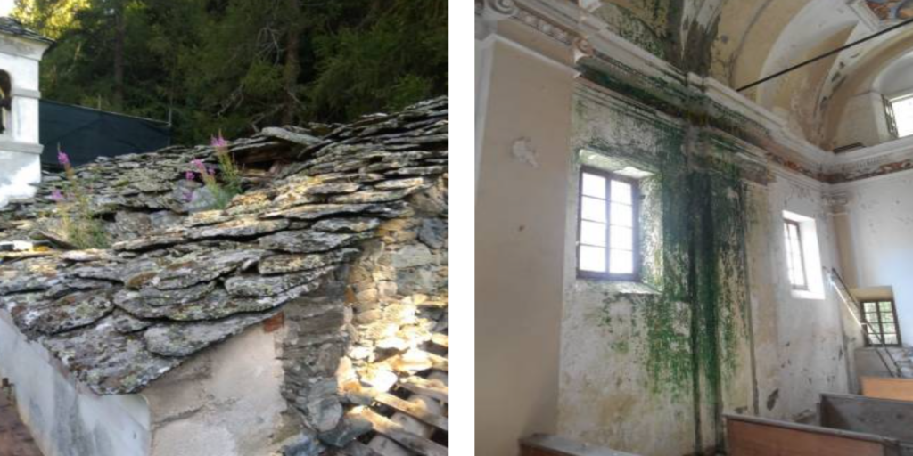 Cappella di San Giuseppe a Gressoney-Saint-Jean prima della ristrutturazione