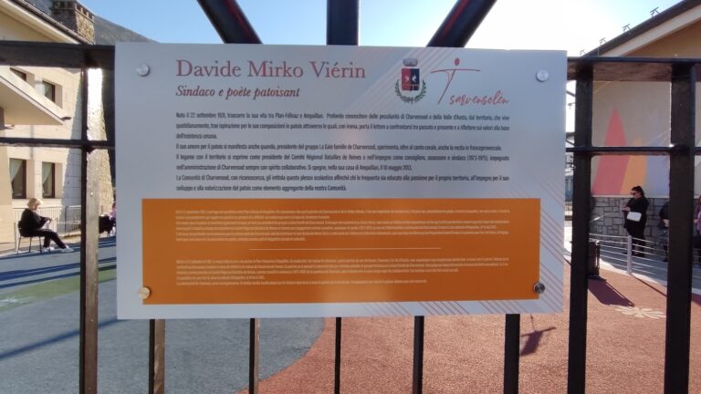 Intitolata a Mirko Viérin la scuola di Plan Félinaz