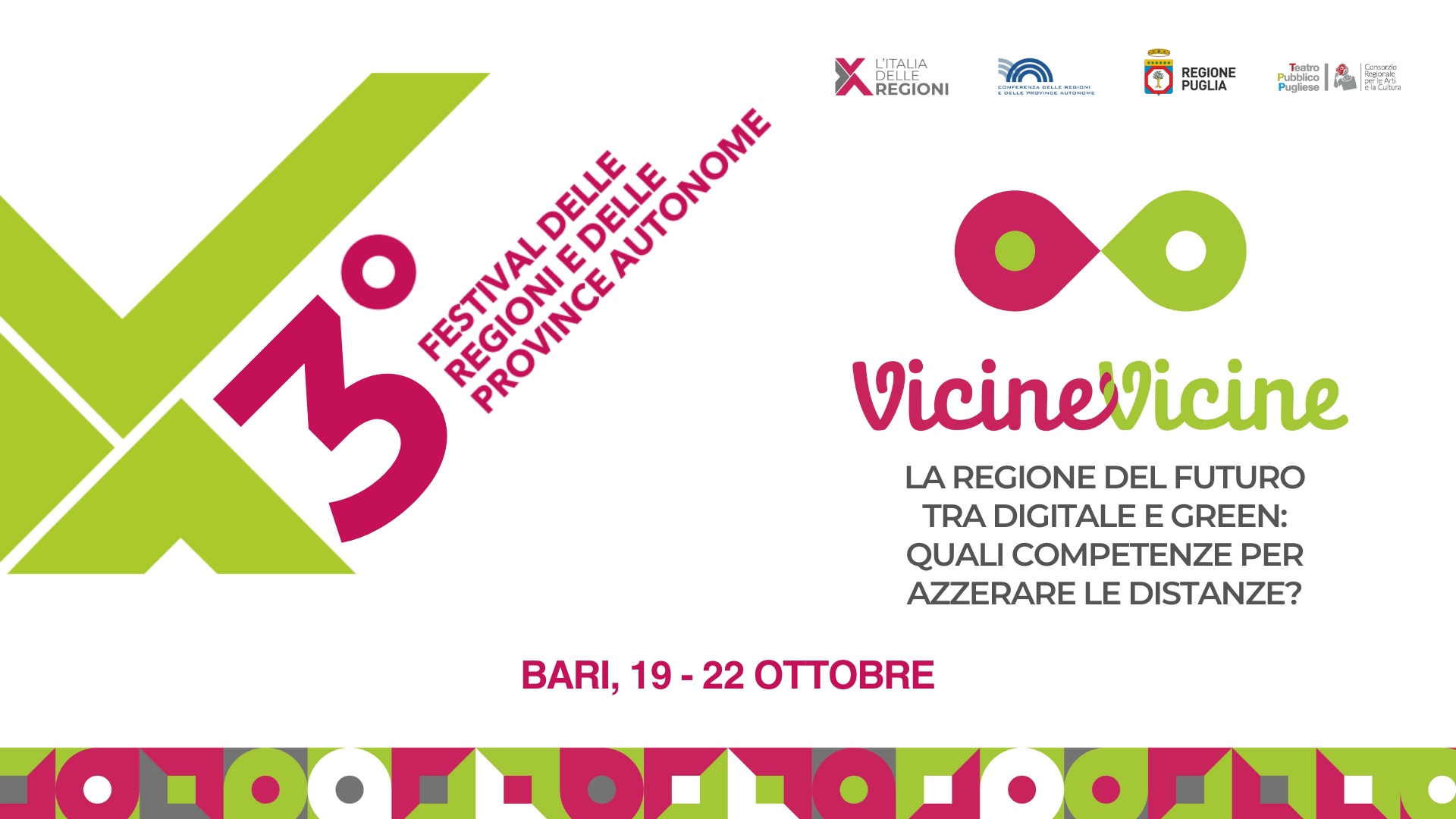 La Valle d’Aosta a Bari dal 19 al 22 ottobre per il Festival delle Regioni e delle Province autonome