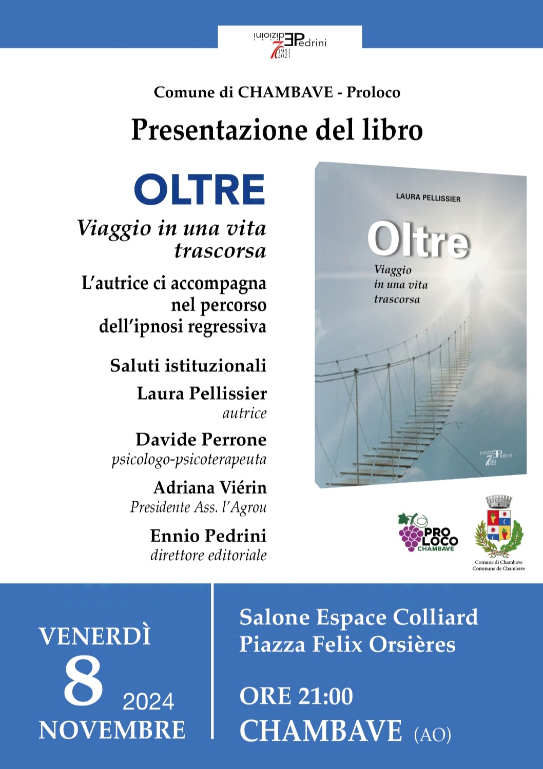 Laura Pellissier presenta: Oltre – Viaggio in una vita trascorsa