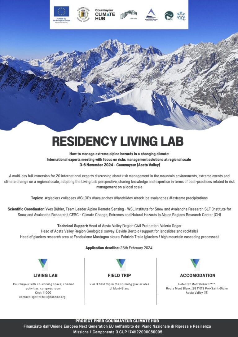 Residency Living Lab 2024 a Courmayeur