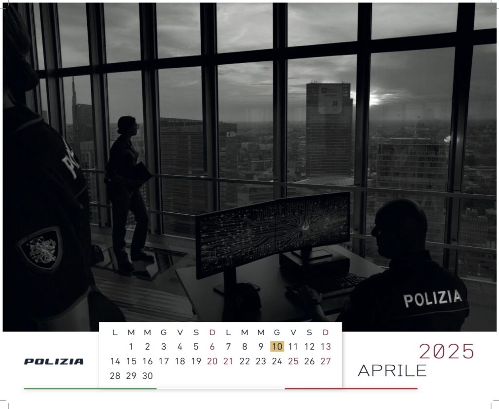 Calendario Parete 2025 Aprile