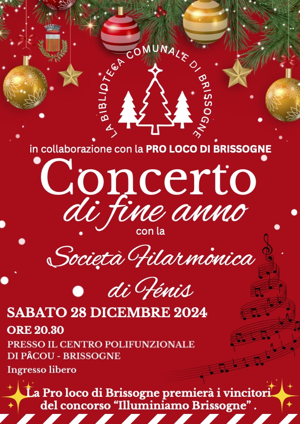Locandina del concerto di Natale 2024