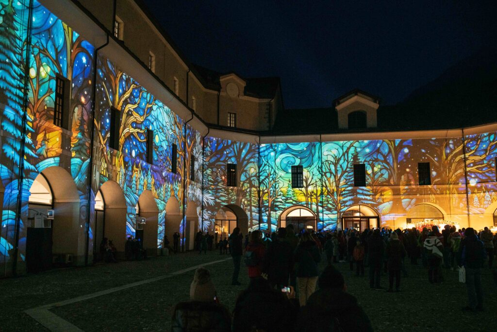 Luci di Natale al Forte di Bard