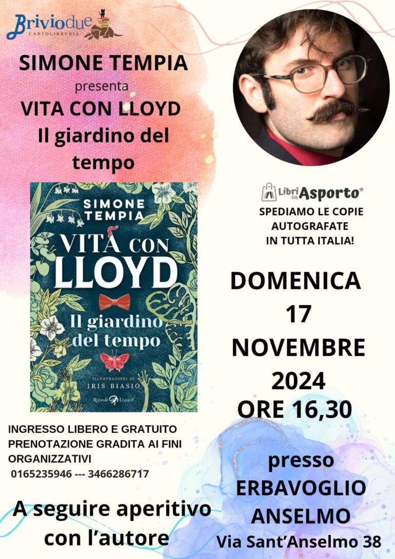 Simone Tempia presenta il libro: Vita con Lloyd