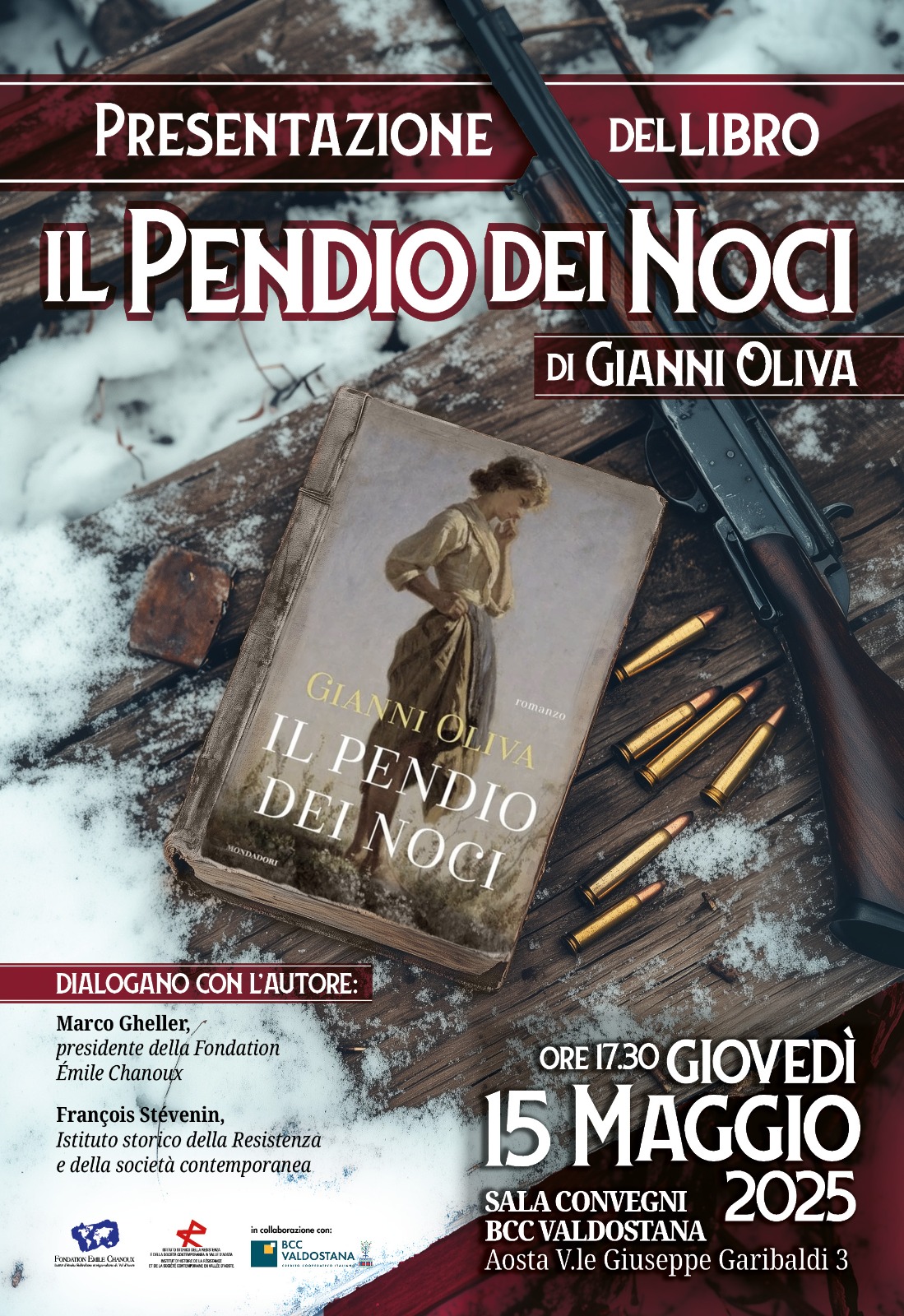 Gianni Oliva presenta il romanzo: Il Pendio dei noci