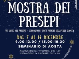 Un santo nel presepe torna al Seminario Maggiore di Aosta