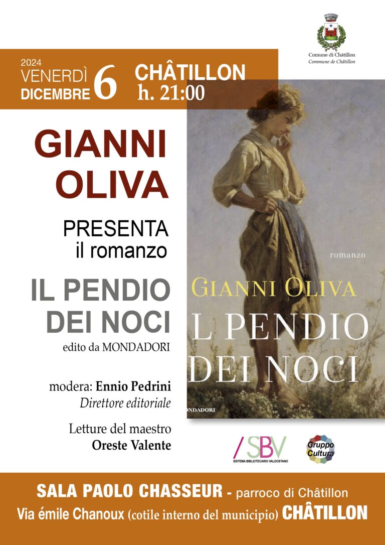 Gianni Oliva presenta il romanzo: Il Pendio dei noci