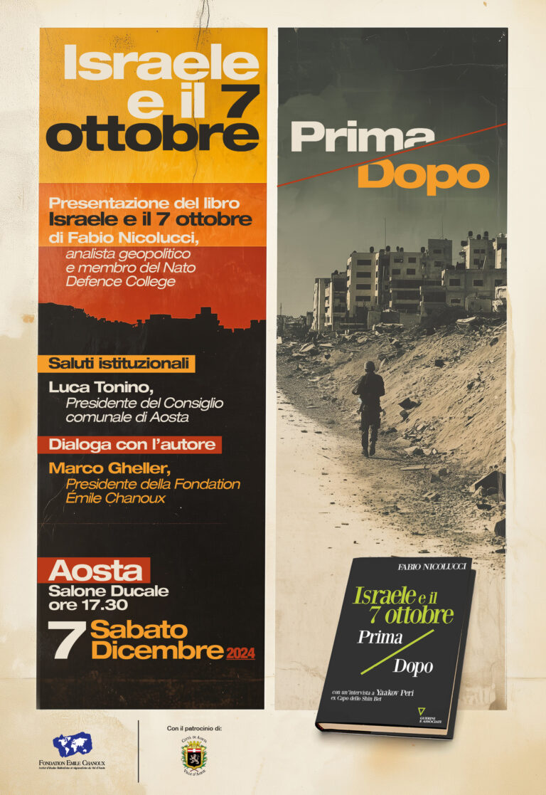 Presentazione del libro Israele e il 7 ottobre. Prima/Dopo di Fabio Nicolucci ad Aosta