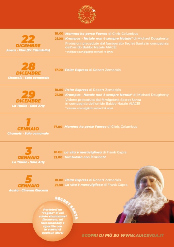 Locandina programa Natale in casa Aiace