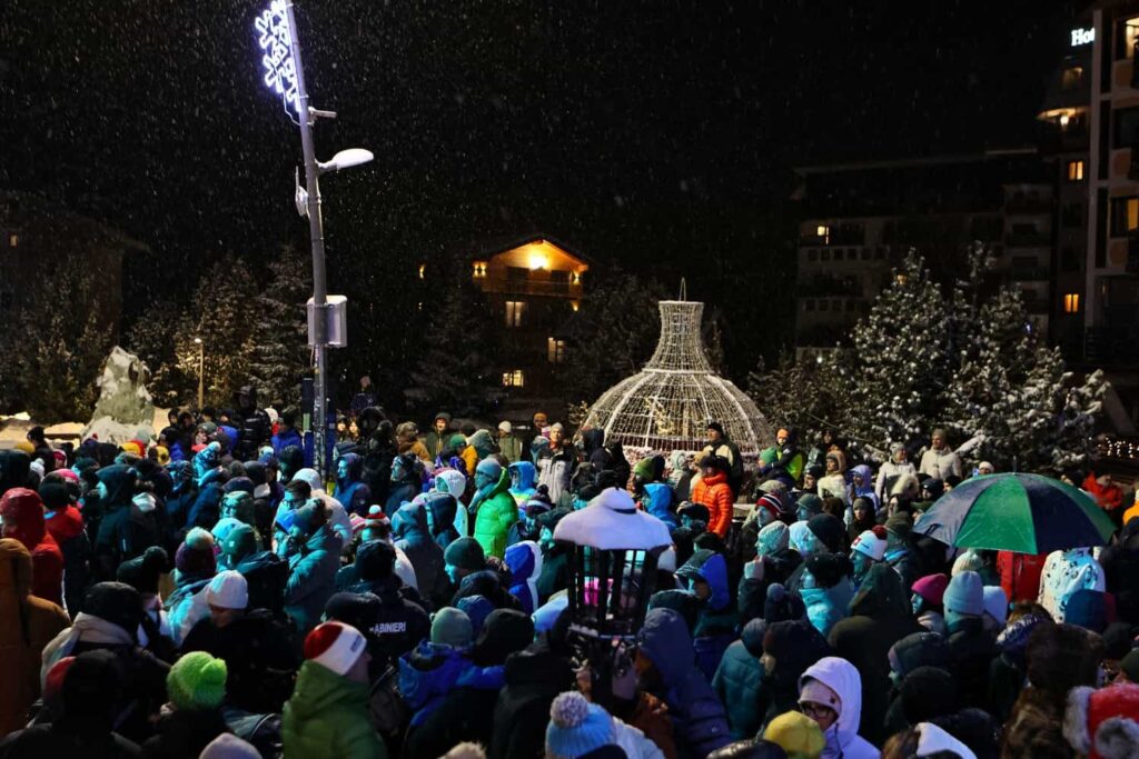 Accensione dell'albero di Natale a Breuil-Cervinia 2024