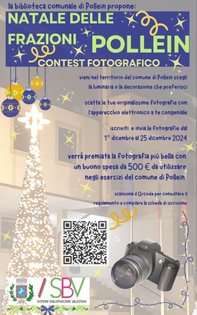 Locandina del contest fotografico a Pollein
