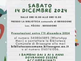 Laboratorio natalizio per bambini a Brissogne