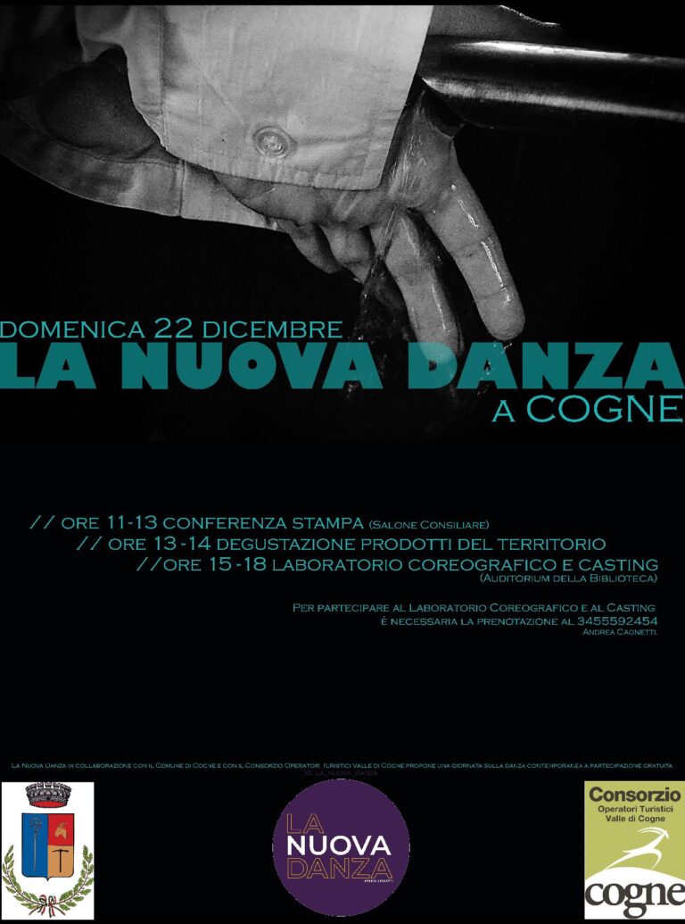 Cogne: una giornata di danza contemporanea con Andrea Cagnetti