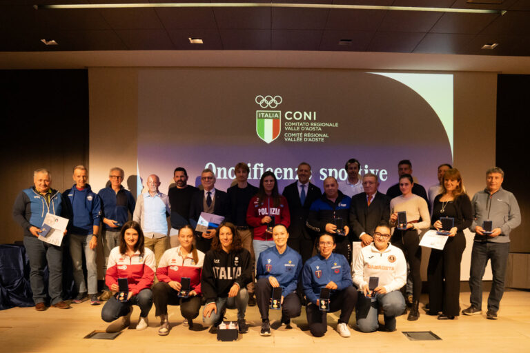 Le Onorificenze sportive 2022 conferite dal Coni VdA