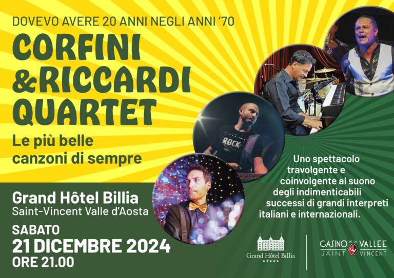 Saint-Vincent: concerto tributo alle canzoni degli anni Settanta