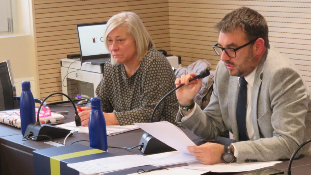 Loredana Petey ed Alex Micheletto durante l'Assemblea del Cpel