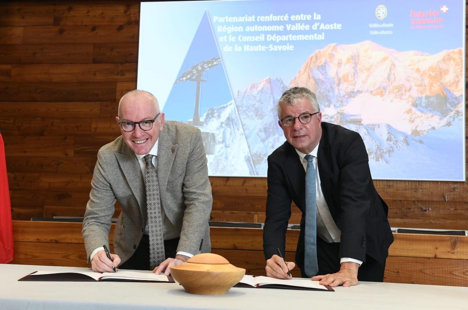 Une nouvelle déclaration d’entente entre Vallée d’Aoste et Haute Savoie