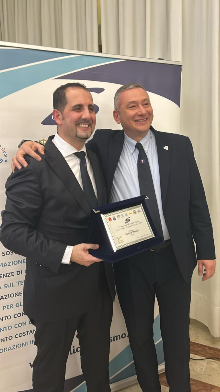 Gianluca Masullo premiato da Solidus turismo