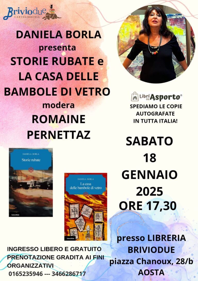 Daniela Borla presenta i libri: Storie rubate e La casa delle bambole di vetro