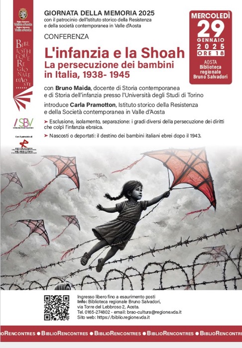 Locandina l'infanzia e la Shoah