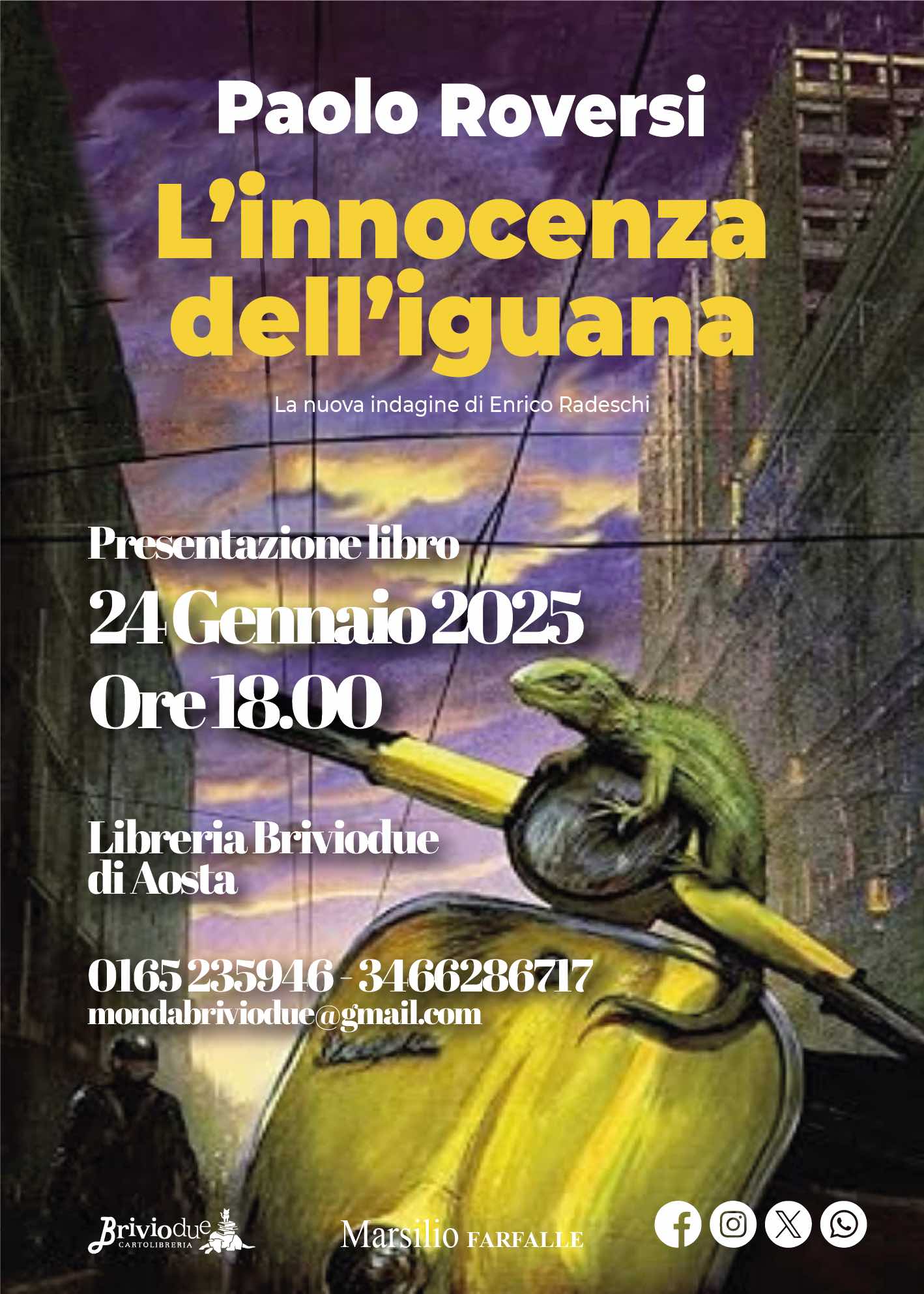 Paolo Roversi presenta il suo romanzo: L’innocenza dell’iguana