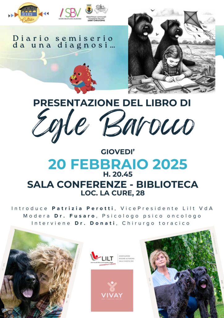 Locandina di presentazione del libro di Egle Barocco
