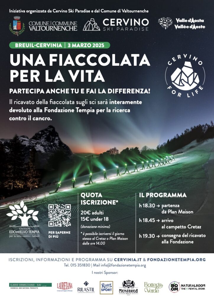 Una fiaccolata per la vita Cervinia