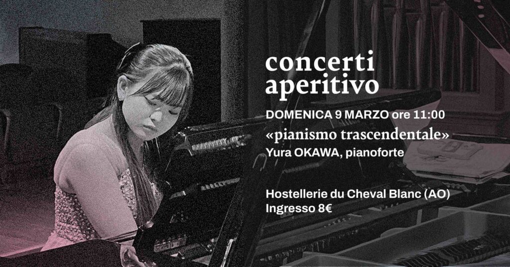 Locandina Concerti aperitivo pianista giapponese Yura Okawa