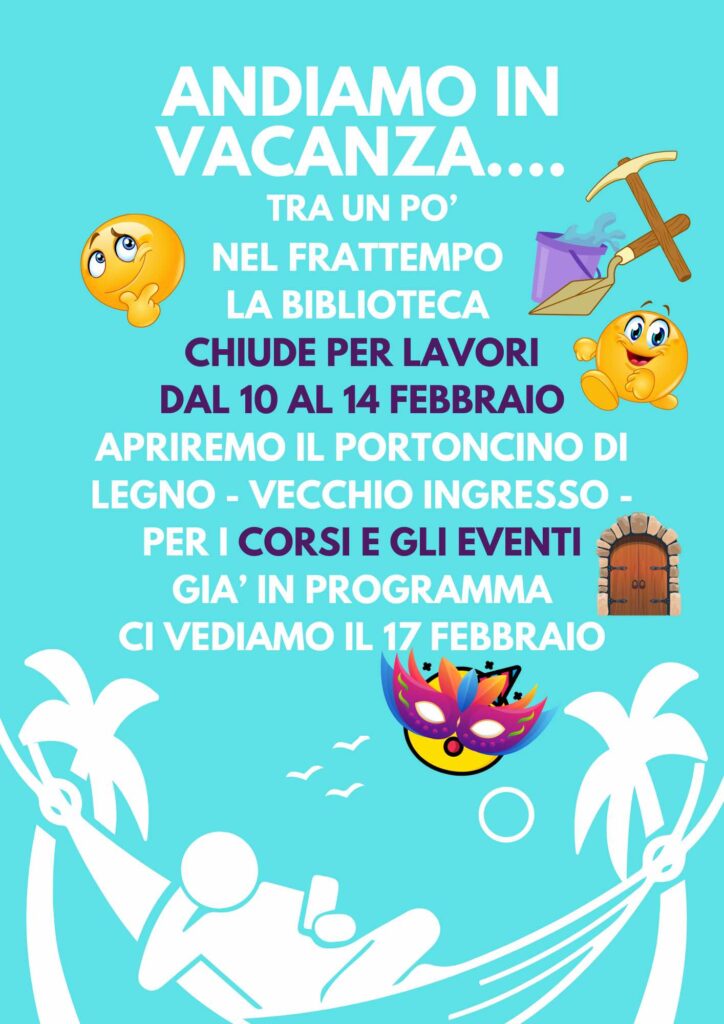 Locandina chiusura Biblioteca