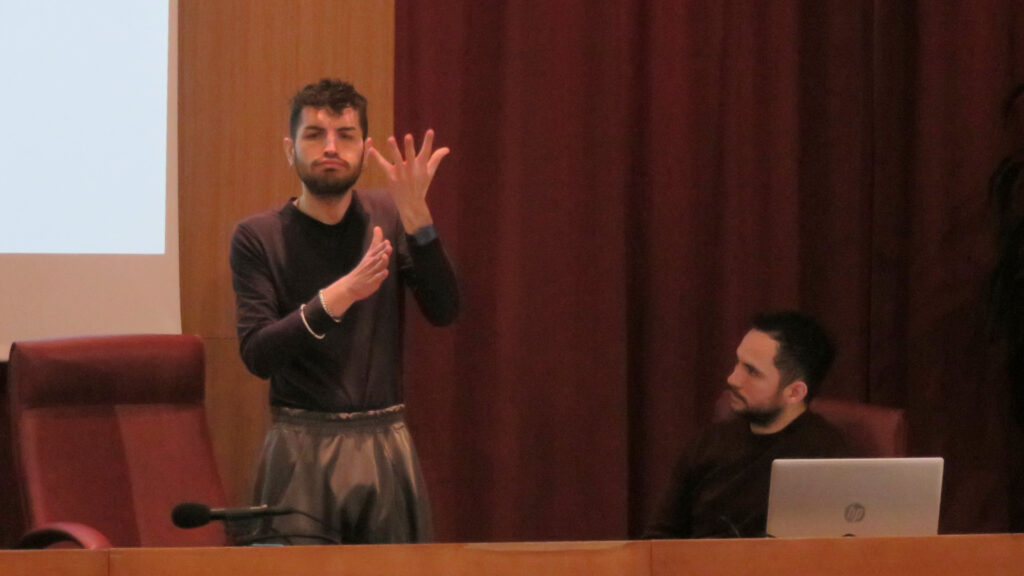 Nicola Della Maggiora e Gianluca Grioli della Fondazione Istituto dei sordi di Torino