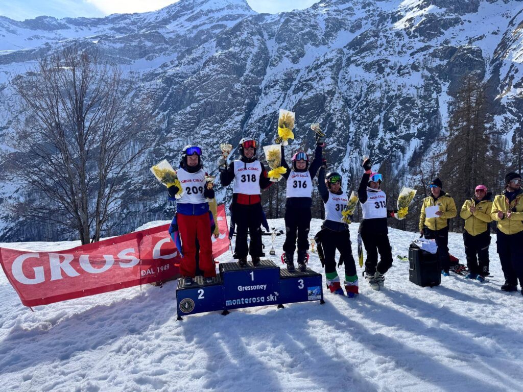 Gressoney-La-Trinité slalom ragazzi premiazione femminile