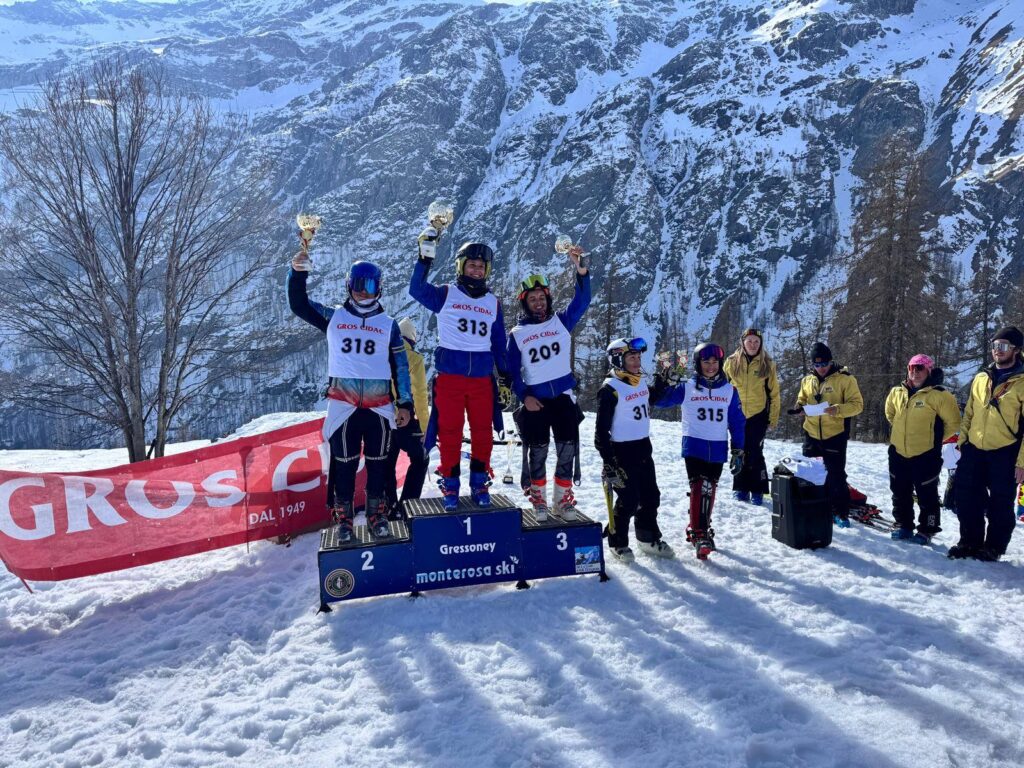 Gressoney-La-Trinité slalom ragazzi premiazione maschile