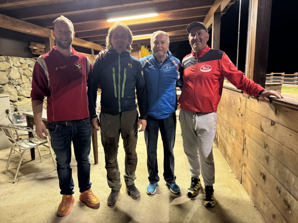 finalisti : da sinistra Thomas Marchesi, Demis Dublanc, Giuseppe Brunaz, Claudio Favre