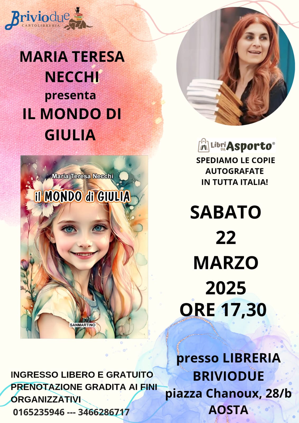 Maria Teresa Necchi presenta il libro Il mondo di Giulia